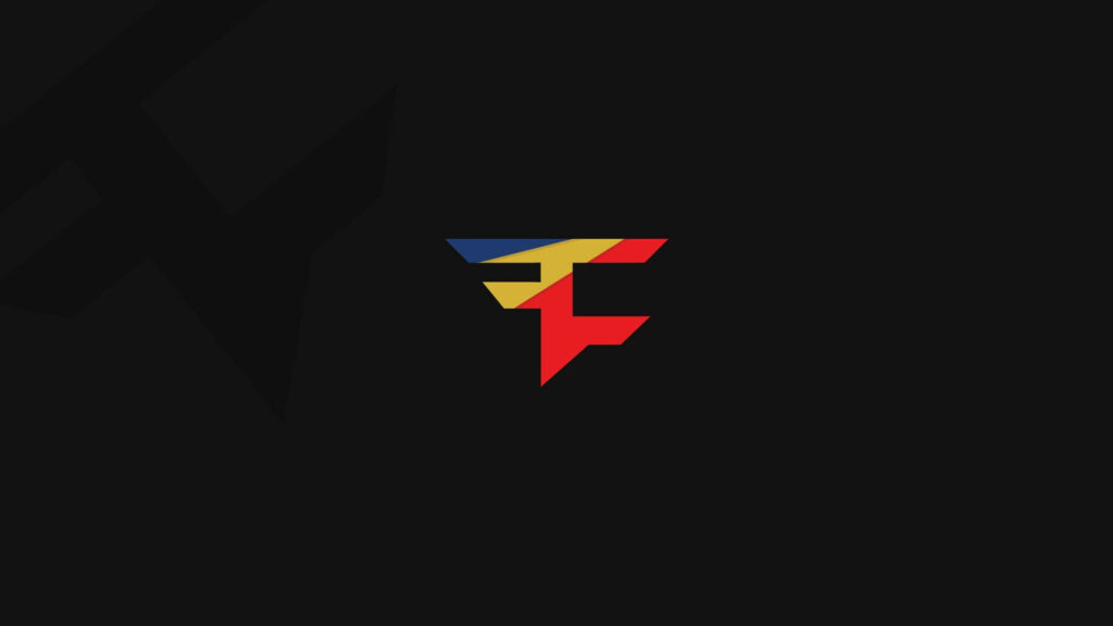 Vibrant Faze Clan Logo Wallpaper on Dark Sleek Background