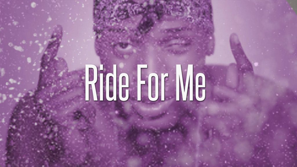 Fetty Wap Ride For Me wallpaper purple tint vibrant light effects bold white typography fan art