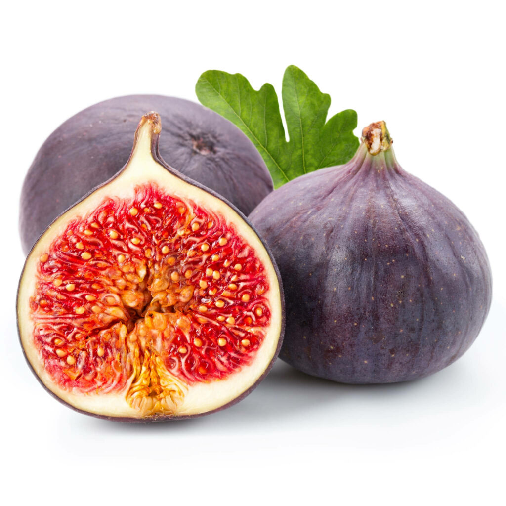 Juicy Fig Wallpaper: Vibrant Design with Fresh Green Leaves
