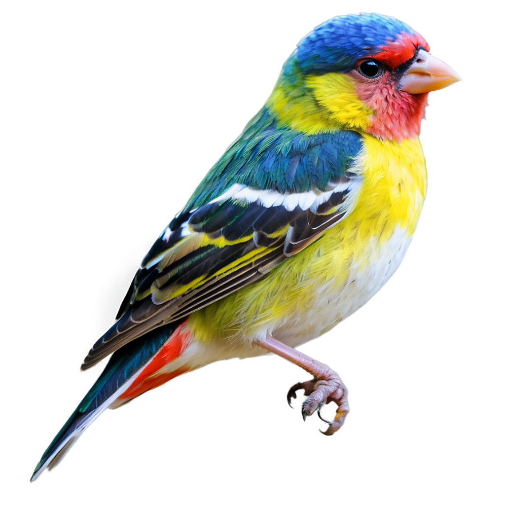 Vibrant Finch Bird Wallpaper: Colorful Plumage & Soft Background