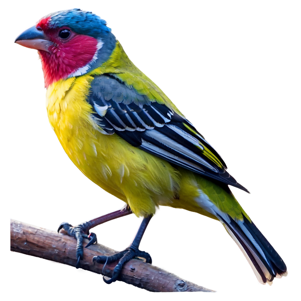 Vibrant Finch Wallpaper: Colorful Bird Perched on a Branch