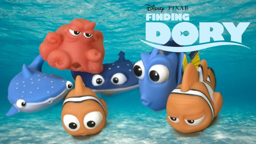 Vibrant Finding Dory Wallpaper with Fun Aquatic Characters