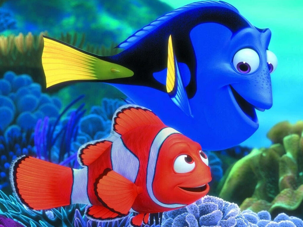 Vibrant Finding Nemo Wallpaper: Colorful Coral Reef Adventure