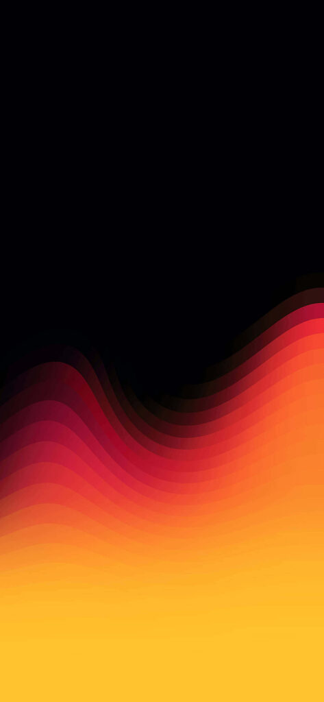 Vibrant Fire-Colored Gradient Wallpaper for iPhone XS Max