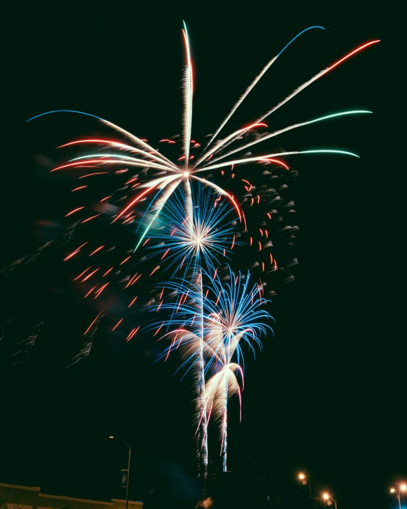 Colorful Fireworks Wallpaper: Bright Night Sky for Celebrations