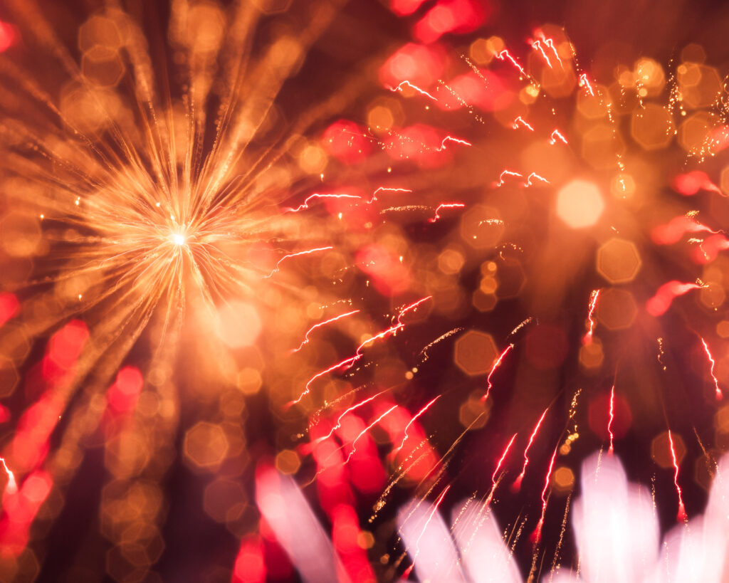 Vibrant Fireworks Wallpaper: A Dynamic Celebration of Color & Light