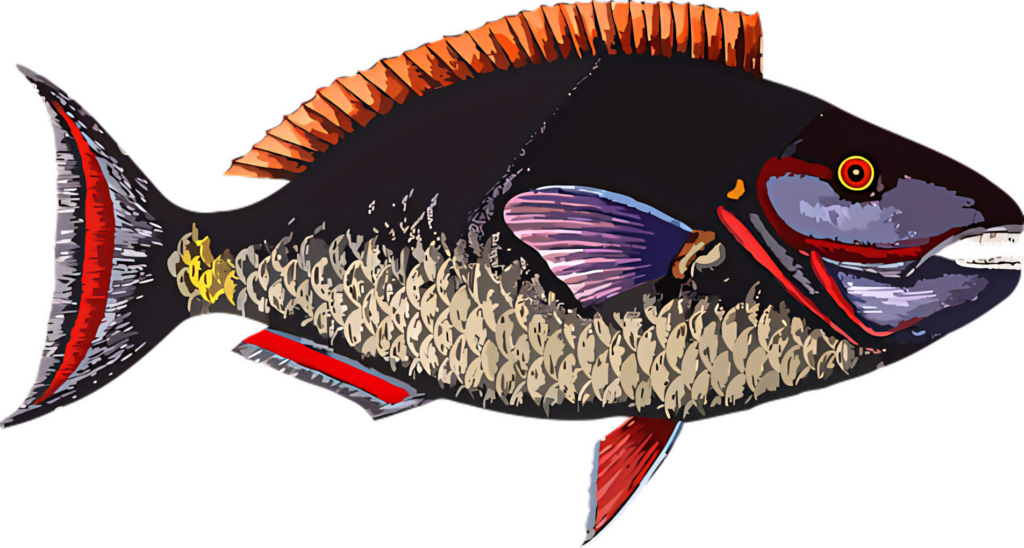 Vibrant Fish Wallpaper: Bold Colors & Intricate Patterns