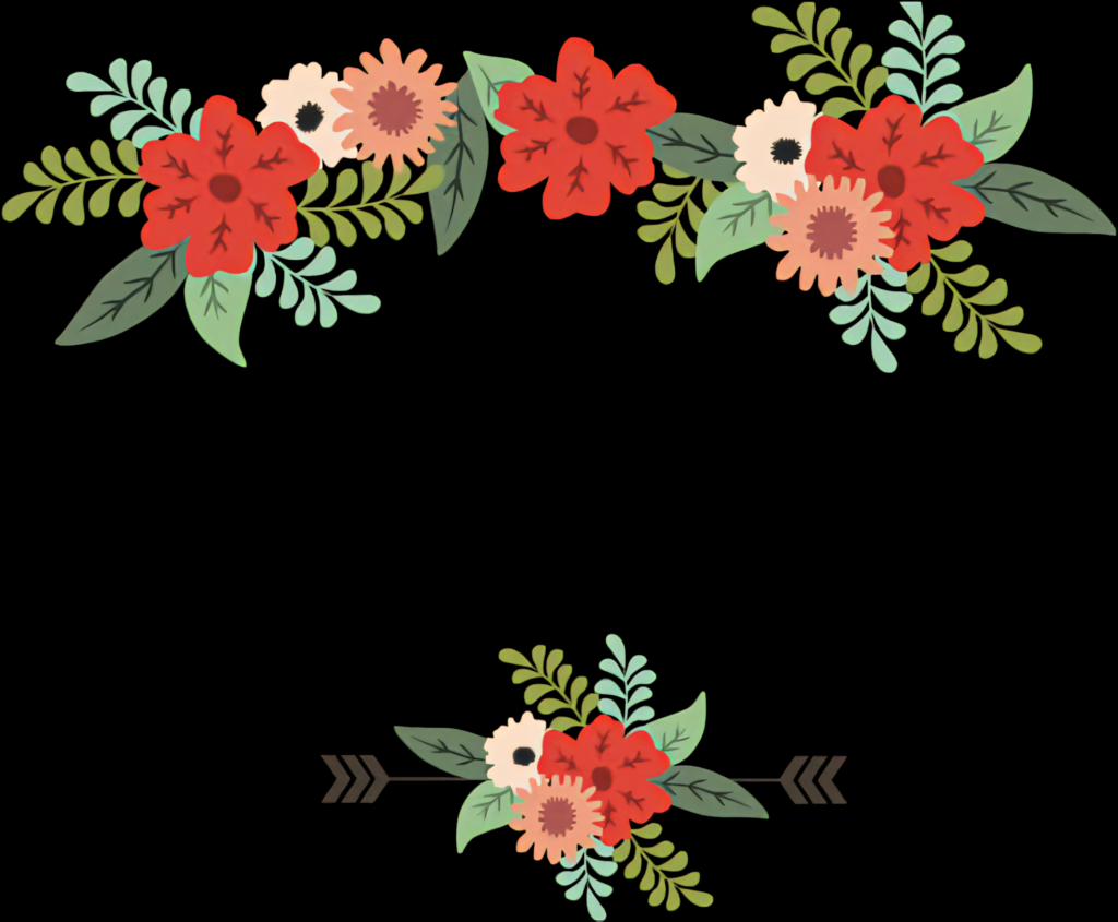 Vibrant Floral Vector Wallpaper: Elegant Red, Pink & White Design