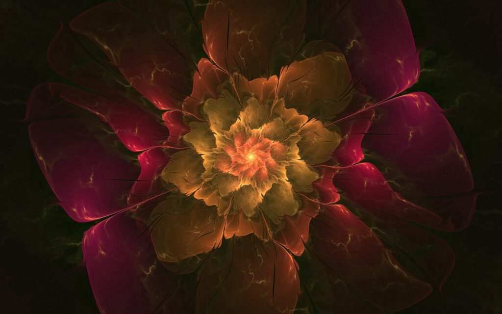 Vibrant Floral Wallpaper: Stunning Red, Orange & Yellow Background