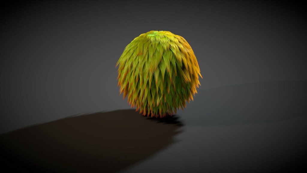 Vibrant Fluffy Fur Ball Wallpaper - 1920x1080 Dark Background