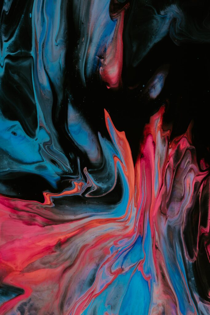 Vibrant Fluid Art Wallpaper: Abstract Colorful Patterns 3000x4500