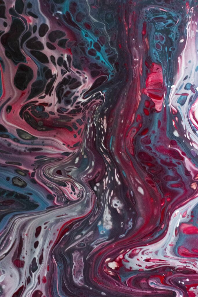 Vibrant Fluid Art Wallpaper: Captivating Swirls & Colors in 2400x3600