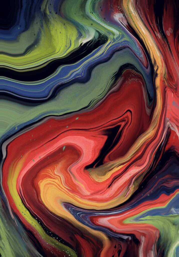 Vibrant Fluid Stripe Wallpaper: Dynamic Abstract Background Design