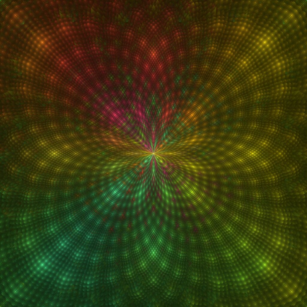 Vibrant Fractal Wallpaper: Mesmerizing Abstract Background Design