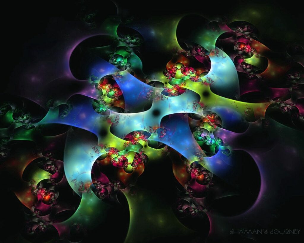 Vibrant Fractal Flower Wallpaper - 1280x1024 Colorful Design