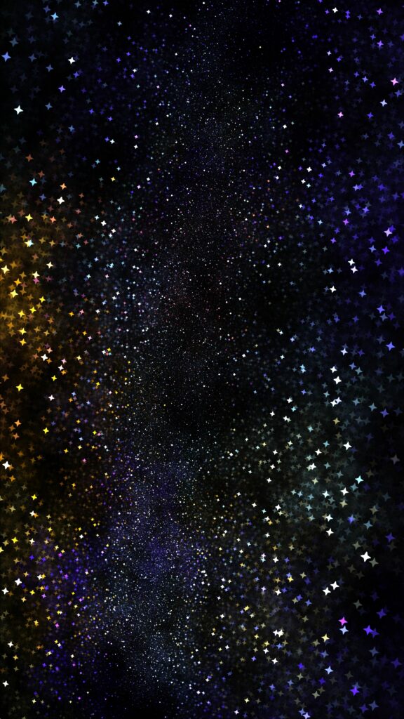Vibrant Fractal Wallpaper: Celestial Abstract Background 2160x3840
