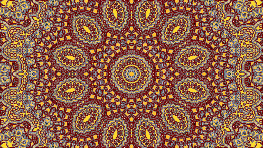 Vibrant Fractal Wallpaper: Colorful Abstract Circles Background Design