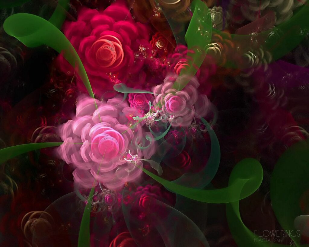 Intricate Vibrant Fractal Wallpaper: Colorful Abstract Background