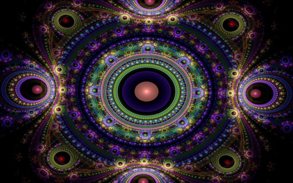 Vibrant Fractal Wallpaper: Intricate Patterns & Colors