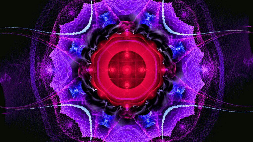 Vibrant Fractal Wallpaper: Intricate Patterns & Bold Colors