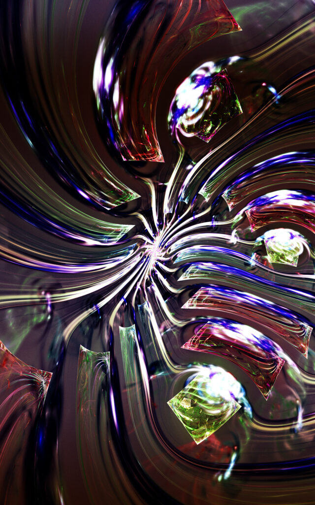 Vibrant Fractal Wallpaper: Mesmerizing Abstract Design & Colors
