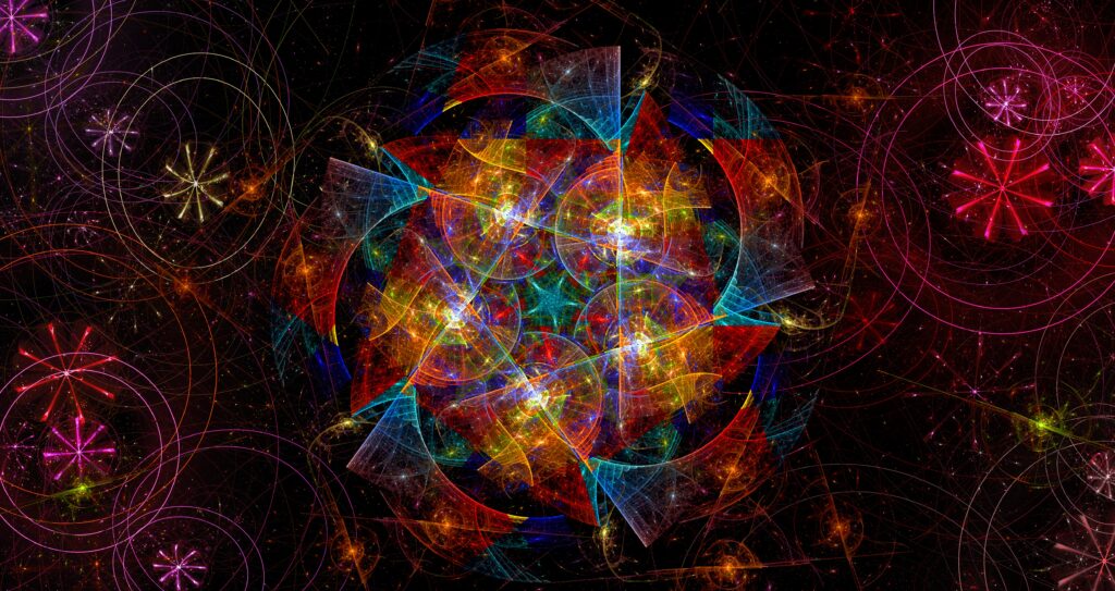 Vibrant Fractal Design Wallpaper - Mesmerizing Abstract Patterns