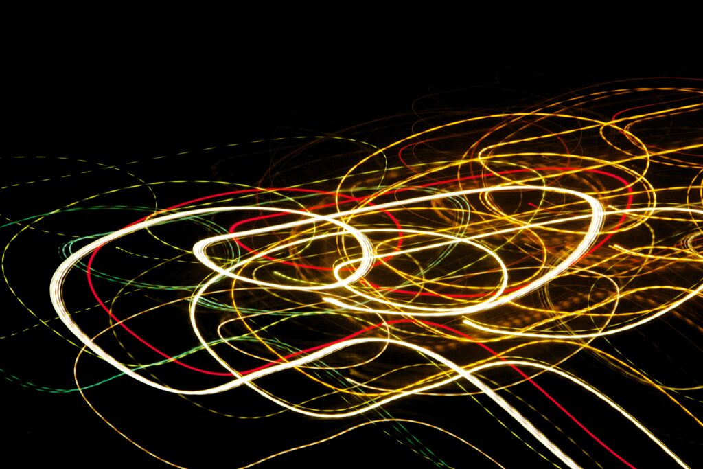 Vibrant Freeze Light Photography Wallpaper: Abstract Colorful Patterns