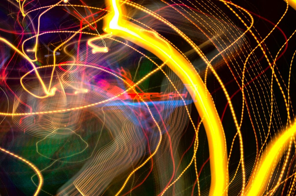 Vibrant Freezelight Photography Wallpaper - Abstract Dark Background