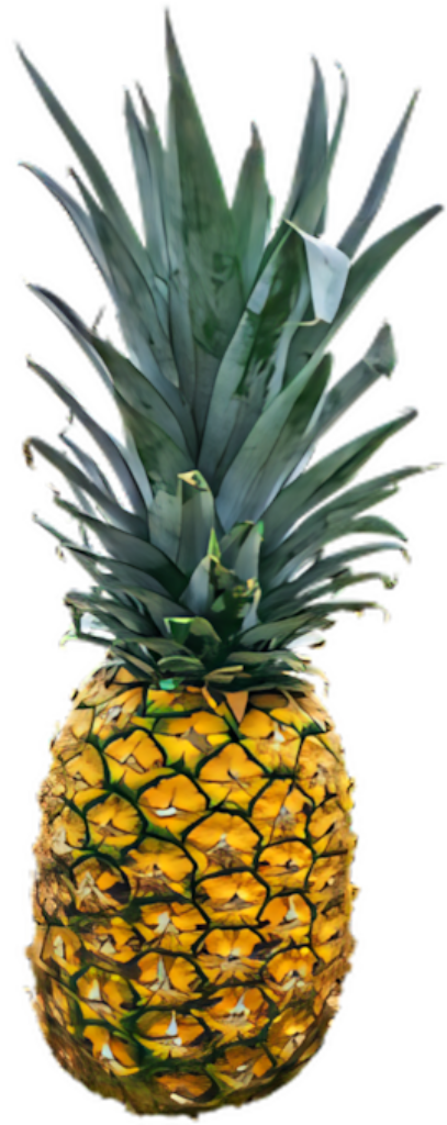 Tropical Pineapple Wallpaper: Vibrant Yellow & Green on Black