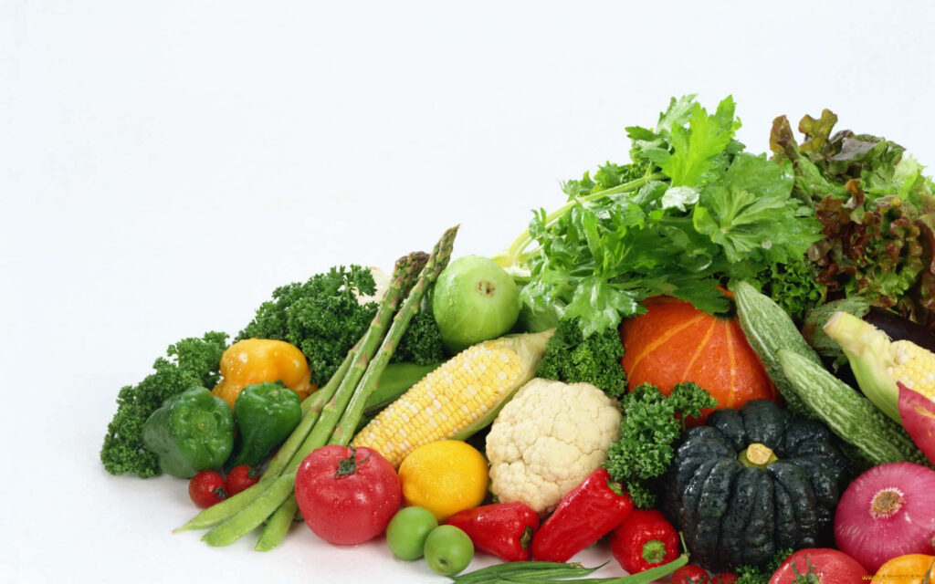 Vibrant Fresh Vegetables HD Wallpaper Background