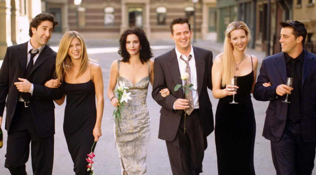Vibrant Friends TV Show Wallpaper: Iconic Cast's Stylish Bond