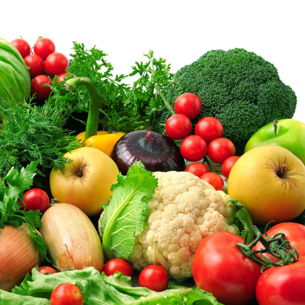 Colorful Fruits & Veggies Wallpaper: Promote Healthy Eating!