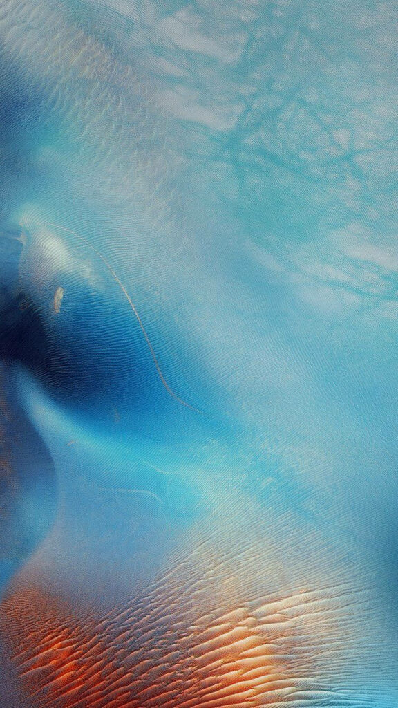 Vibrant Blend of Blue and Orange in iOS 6 Background: A Captivating Abstract Artwork Wallpaper