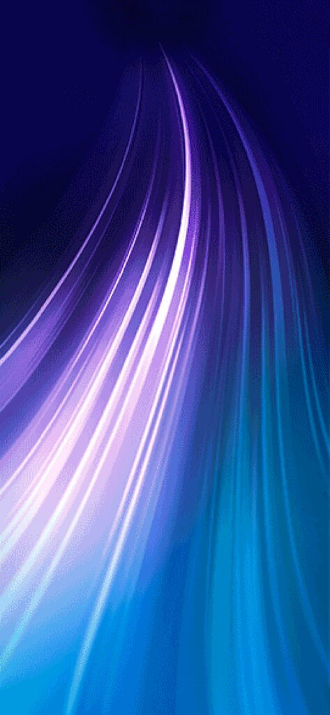 Vibrant Color Symphony: Redmi Note 8 HD Phone Wallpaper with Radiant Shades of Purple and Blue on a Clean White Background
