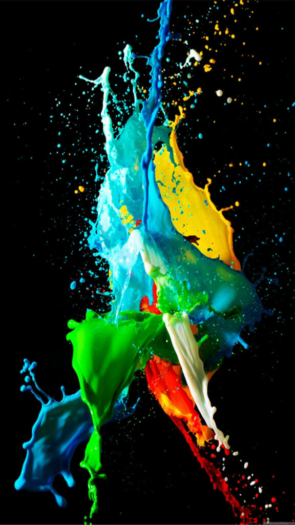 Vibrant Fusion: Samsung's Color Explosion Wallpaper
