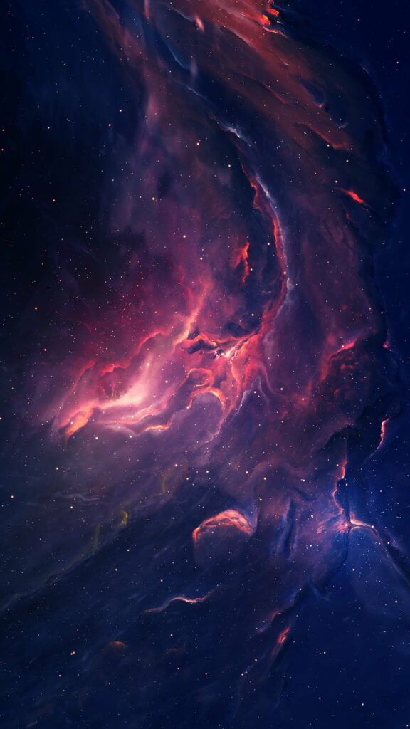 Galactic Spectrum: A Vibrant HD Wallpaper Capturing Cosmic Colors in Space