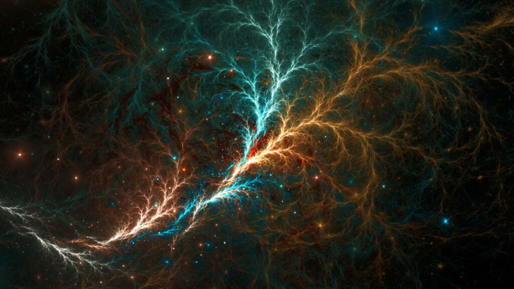 Vibrant Galaxy Abstract Wallpaper - Cool Cosmic Background Design