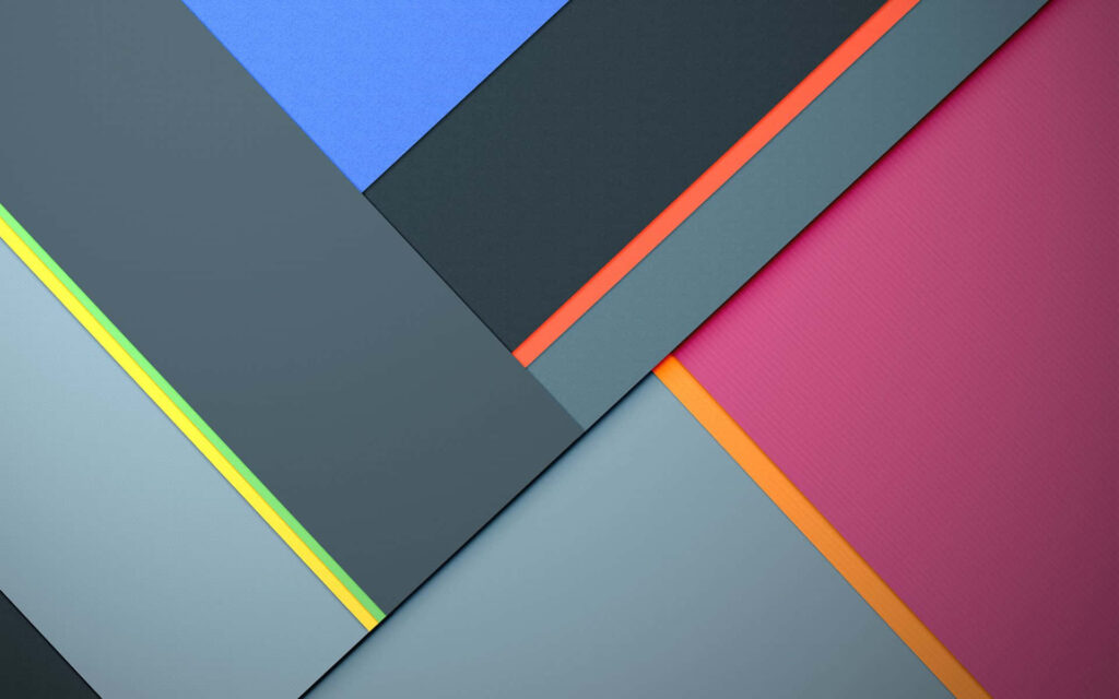 Vibrant Geometric Abstract Desktop Background in Diverse Colors Wallpaper