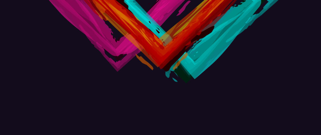 Vibrant Triangle Art against Dark Blue Background - High-Definition Backdrop Image Wallpaper