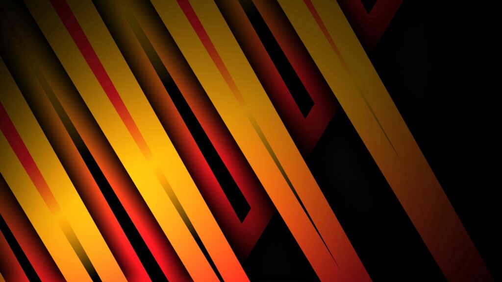 Vibrant Geometric Wallpaper: Bold Lines in Yellow, Orange, Red