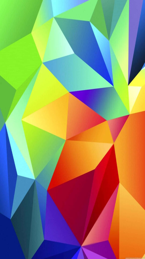 Vibrant Geometric Samsung Galaxy S5 Wallpaper - Colorful Background