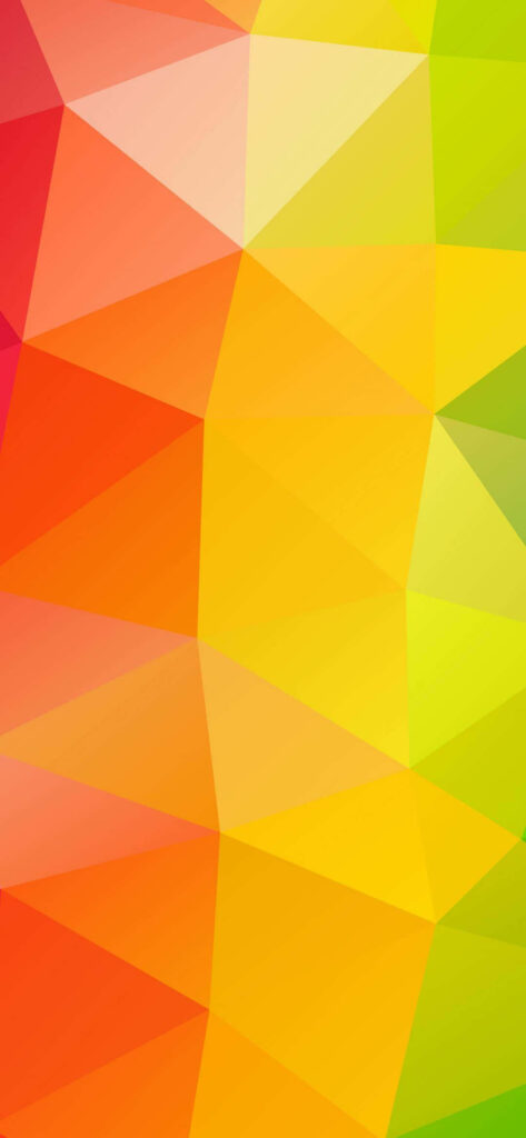 Vibrant Geometric Wallpaper with Warm & Cool Gradient Colors