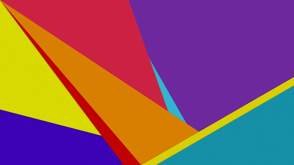 Vibrant Geometry: A Simplistic Phone Wallpaper