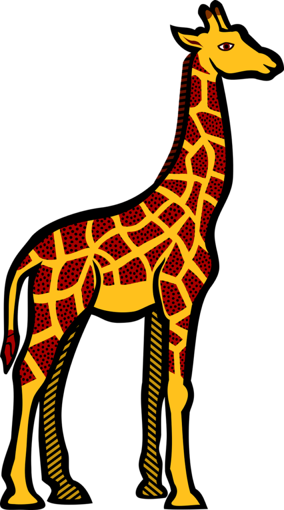 Vibrant Giraffe Wallpaper: Unique Colorful Pattern for Creative Spaces