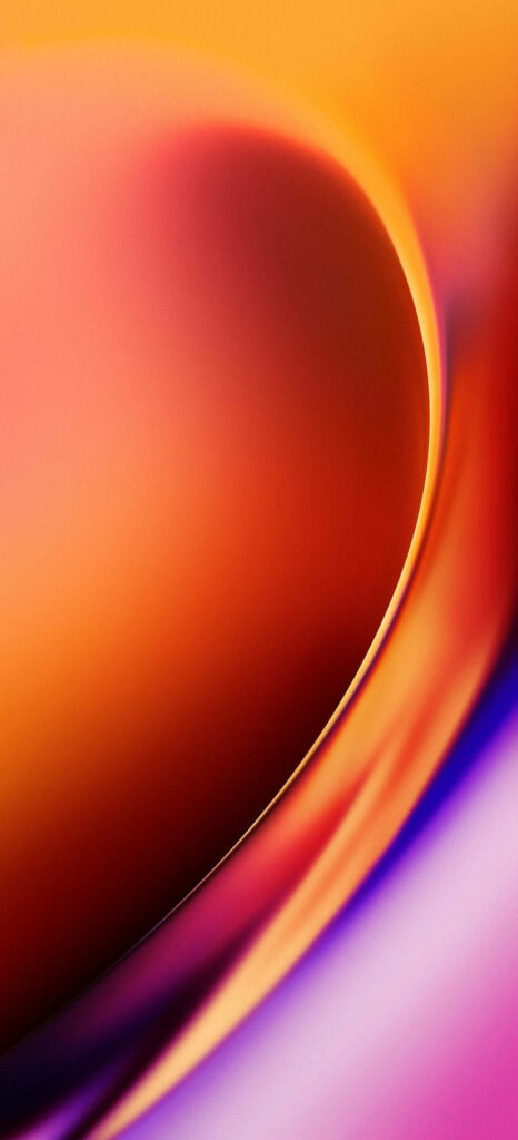 Glossy Abstract Wallpaper for OnePlus 9R: Warm Orange & Red Gradients