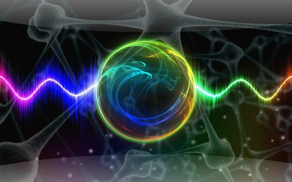 Vibrant Sphere Wallpaper: Abstract Waves & Dynamic Energy Background