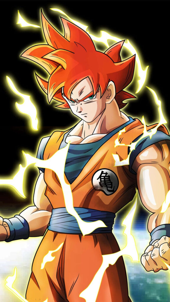 Electrifying Goku Wallpaper: Dragon Ball Z Power & Determination