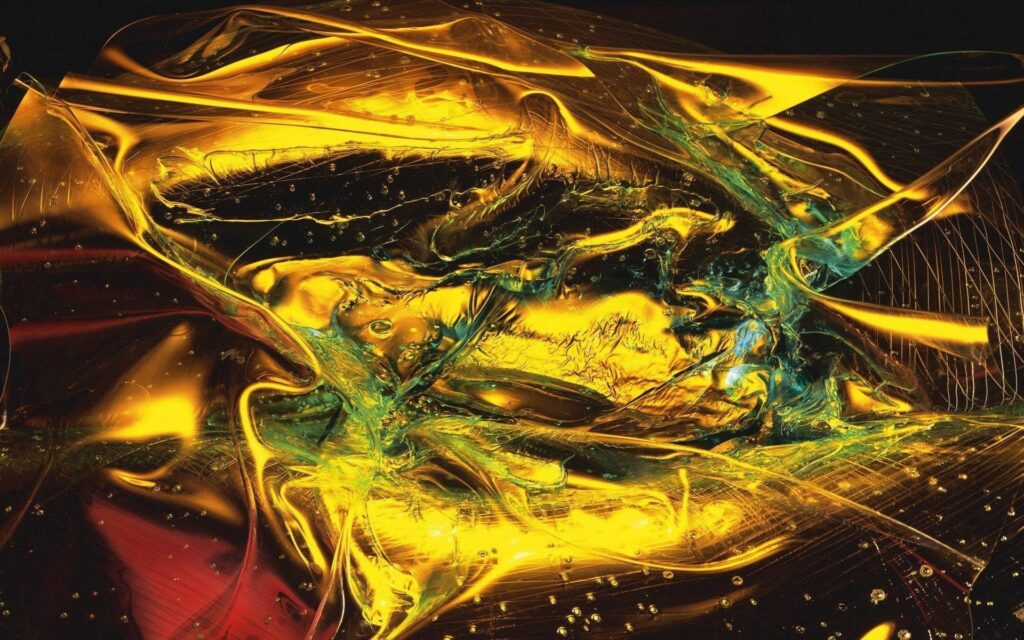 Vibrant Blue and Gold Abstract Wallpaper for Stunning 1920x1200 Display