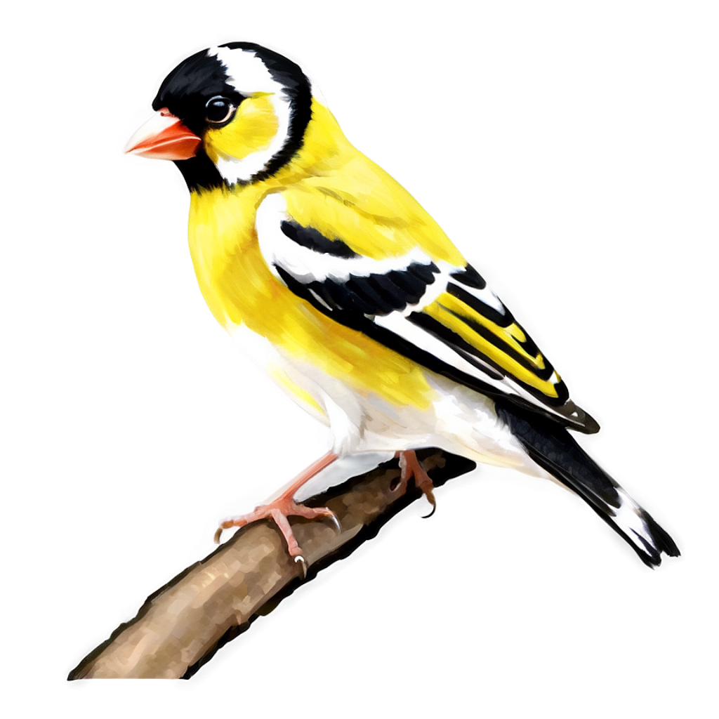 Vibrant Goldfinch Wallpaper with Bright Yellow Plumage & Soft Background