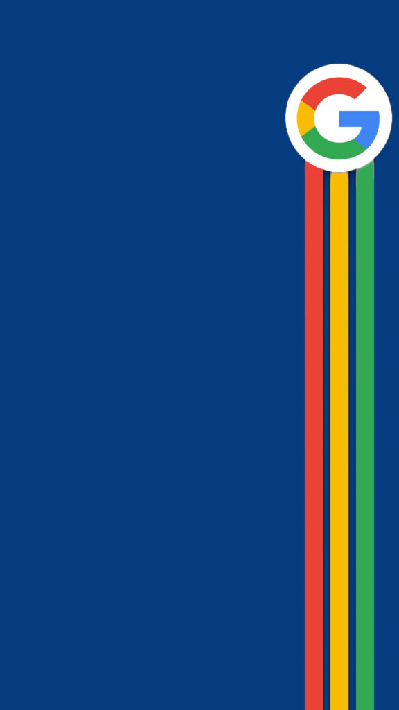 Vibrant Google Pixel 4k Wallpaper: The Colorful Google Logo Pops on a Serene Blue Background